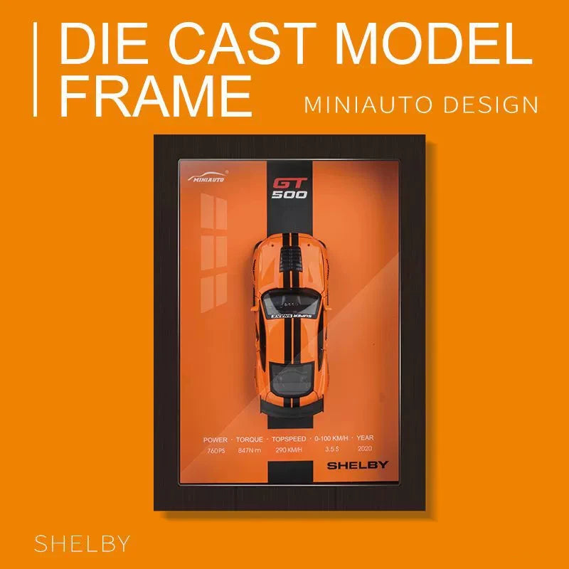 Model samochodu sportowego w skali 1:32 – metalowy (stop), realistyczna replika 3D, w formie obrazu do zawieszenia